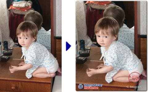 Оригинальная фотография (слева) и результат обработки (справа)