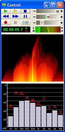 Окно визуализации GoldWave