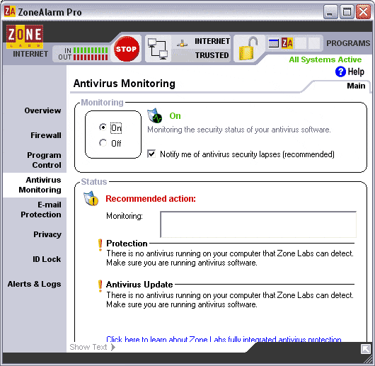 Антивирусный мониторинг