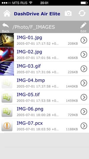 DashDrive Air Elite на iOS