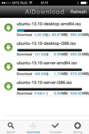 Утилита AiDownload для iOS