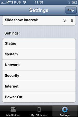 Утилита MiniStation Air для iOS Утилита MiniStation Air для iOS