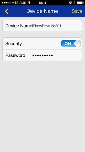 Утилита iShowDrive для iOS