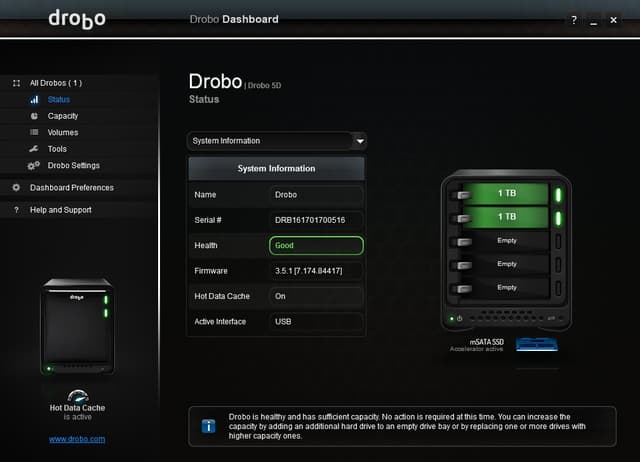 Drobo Dashboard
