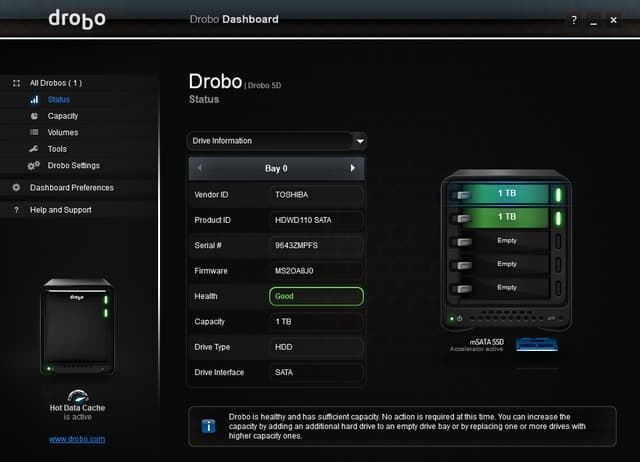 Drobo Dashboard