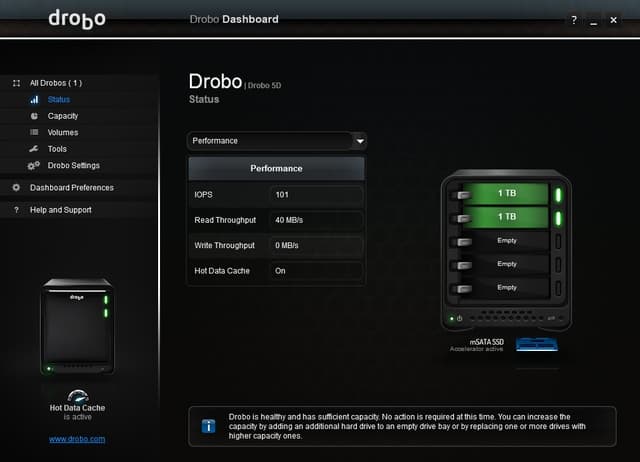 Drobo Dashboard