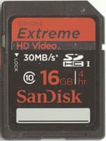 SanDisk Extreme SDHC Class 10 16 ГБ
