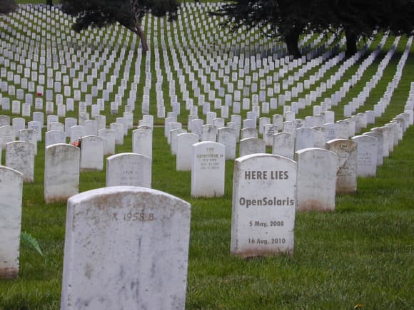 Здесь покоится OpenSolaris