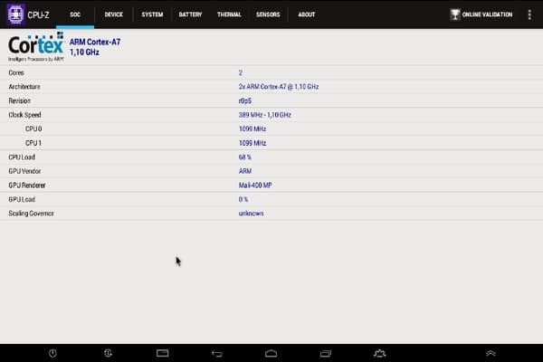 Интерфейс Android в QNAP TAS-168