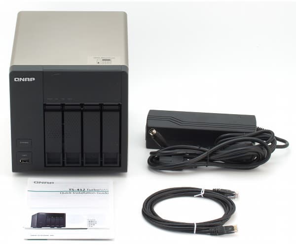 Комплект поставки QNAP TS-412