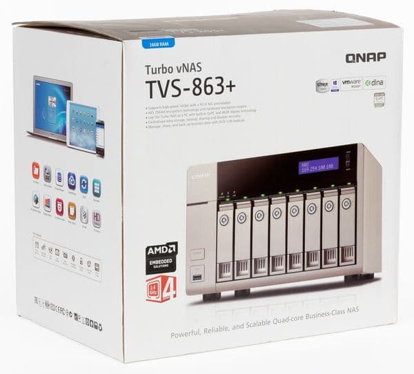 Упаковка QNAP TVS-863+ Упаковка QNAP TVS-863+
