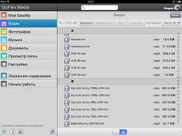 Программа GoFlex Media на iOS