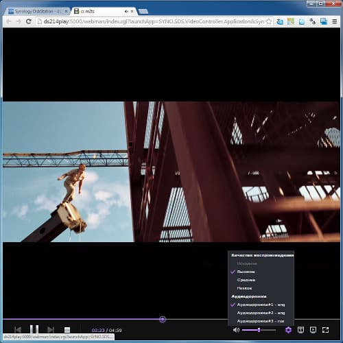Video Station в Synology DS214play