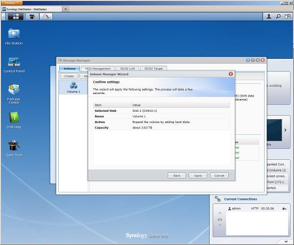 Настройка Synology DX510