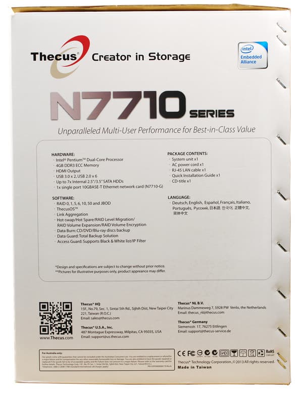 Сетевой накопитель Thecus N7710-G