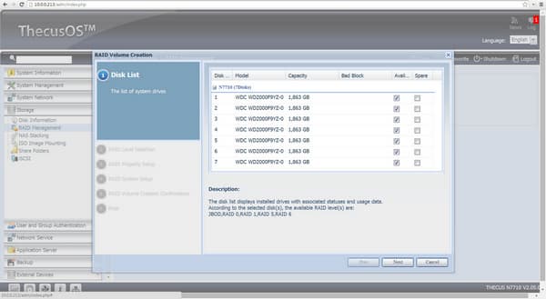 Сетевой накопитель Thecus N7710-G