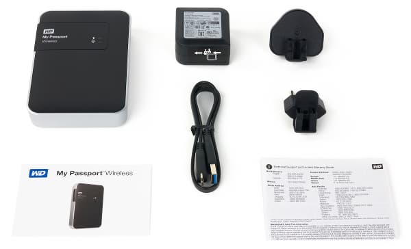 Комплект поставки WD My Passport Wireless