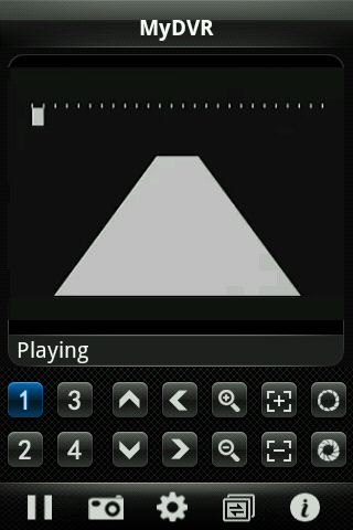 интерфейс утилиты MyDVR под Android