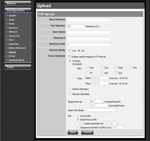Web-интерфейс IP-камеры TRENDnet TV-IP851WIC