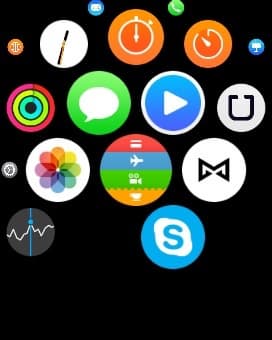 Скриншот с умных часов Apple Watch