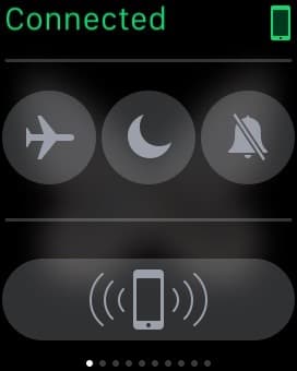Скриншот с умных часов Apple Watch