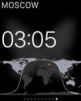 Скриншот с умных часов Apple Watch