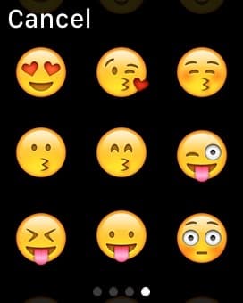 Скриншот с умных часов Apple Watch