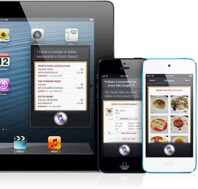 Siri о ресторанах