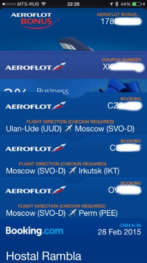 Passbook в Apple iPhone 6