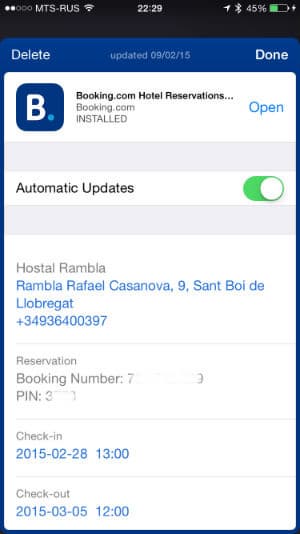 Passbook в Apple iPhone 6