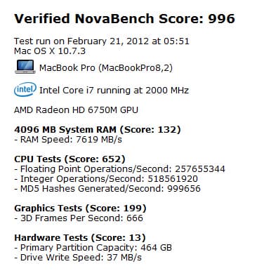 Скриншот MacBook Pro с Retina Display