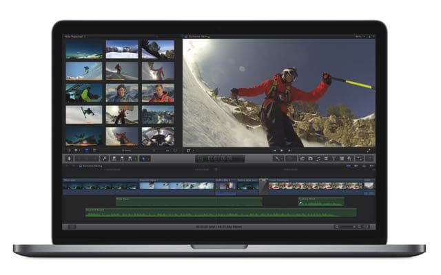Final Cut Pro X на MacBook Pro Retina