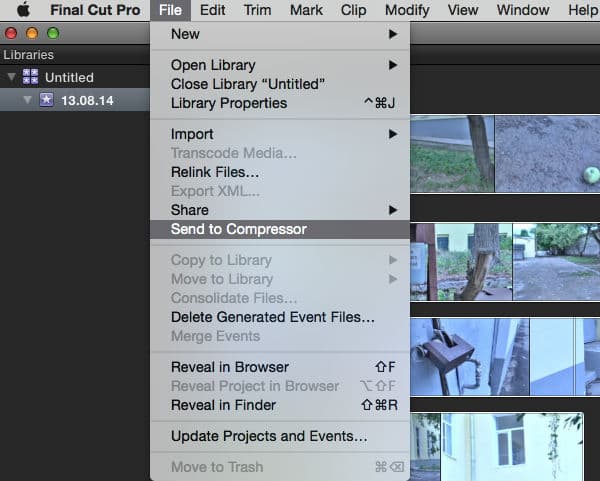 Скриншот программы Final Cut Pro X