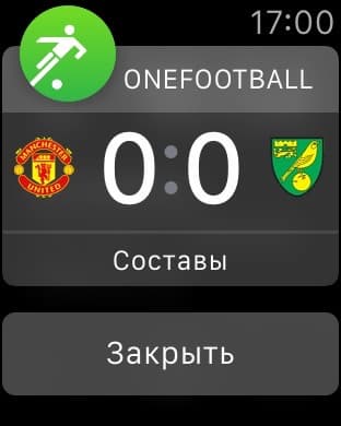 Скриншот Apple Watch