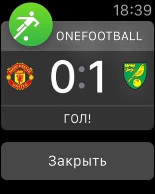 Скриншот Apple Watch