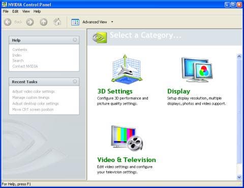 NVIDIA Control Panel