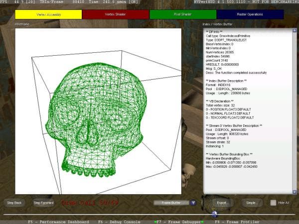 NVPerfHUD Frame Debugger (advanced)