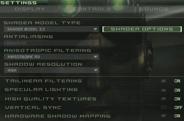 Settings — Display — Advanced