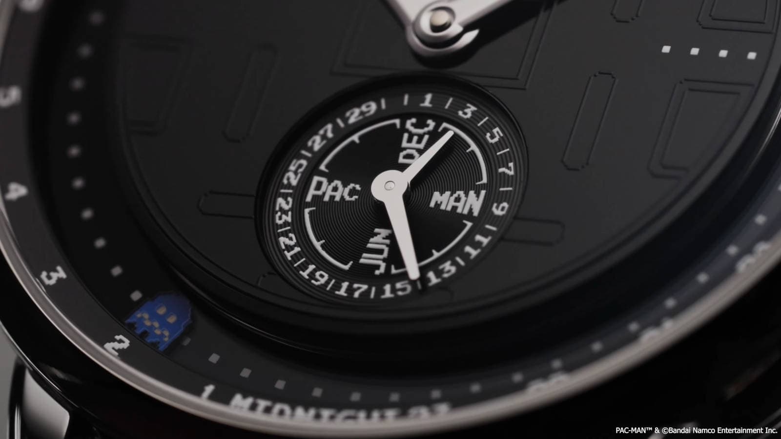 Side view of the Krayon Pac-Man luxury timepiece