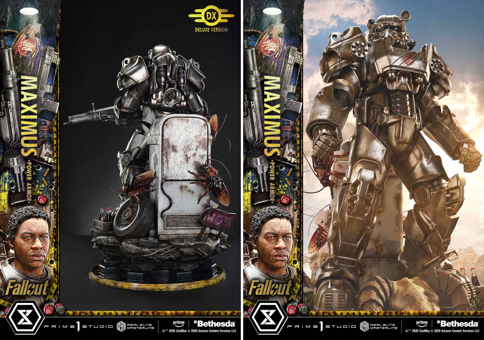 Maximus T-60 Power Armor statue close-up