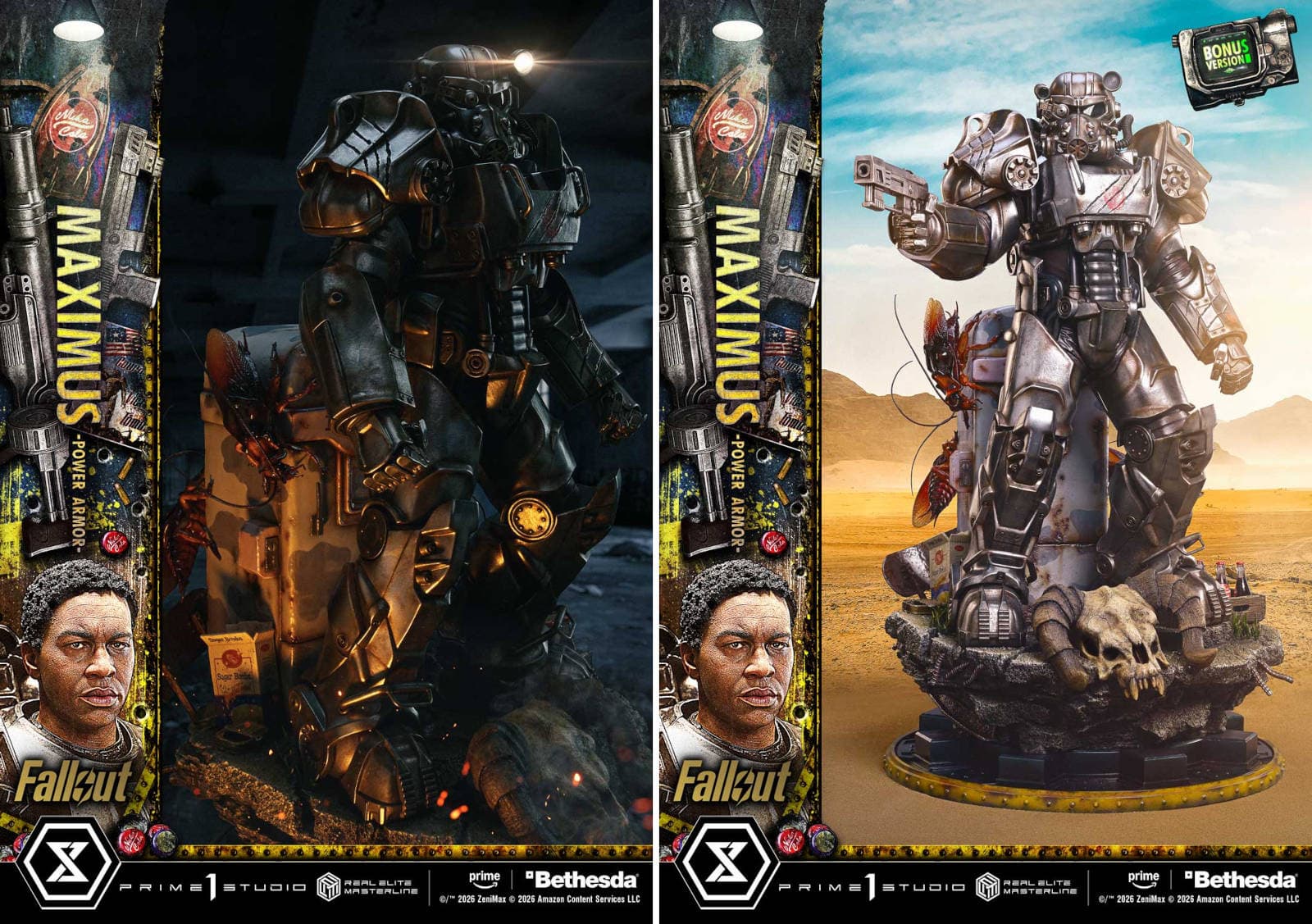 Maximus T-60 Power Armor statue base details