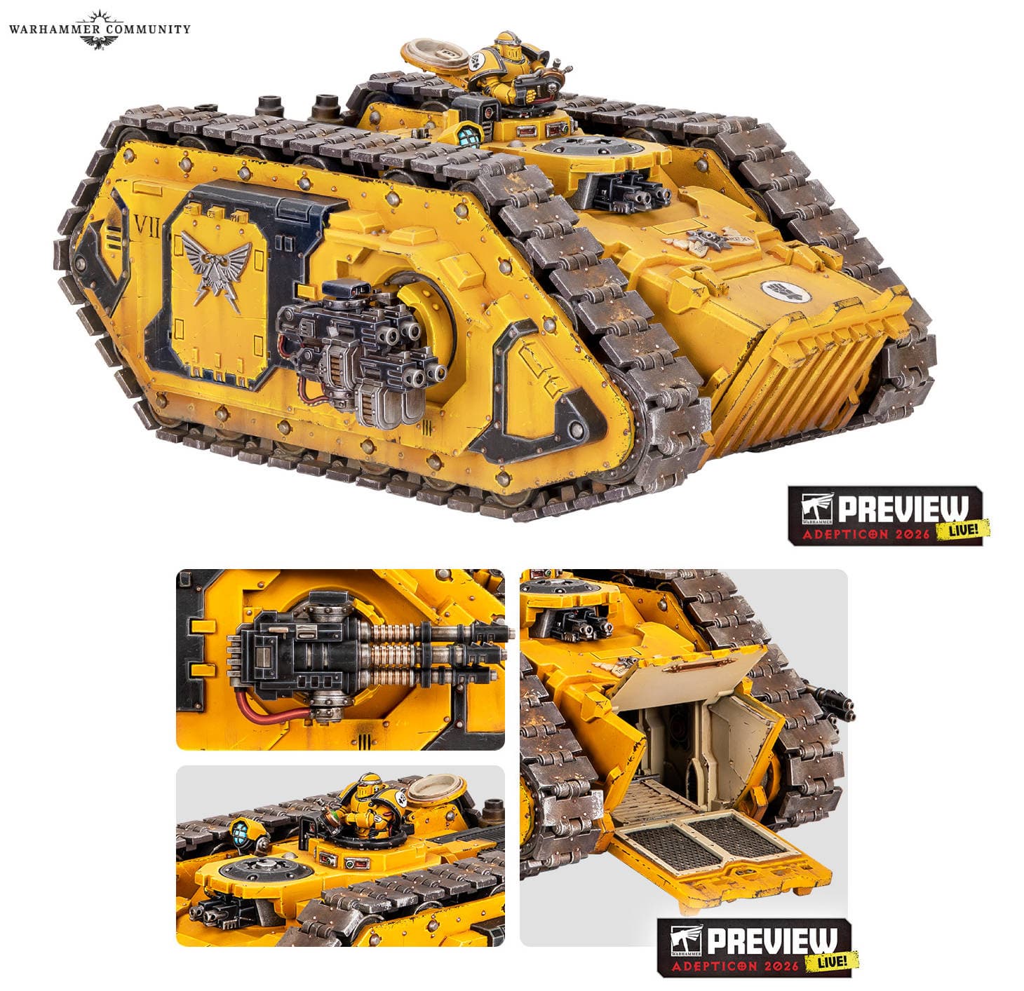 Spartan-Prometheus Land Raider miniature