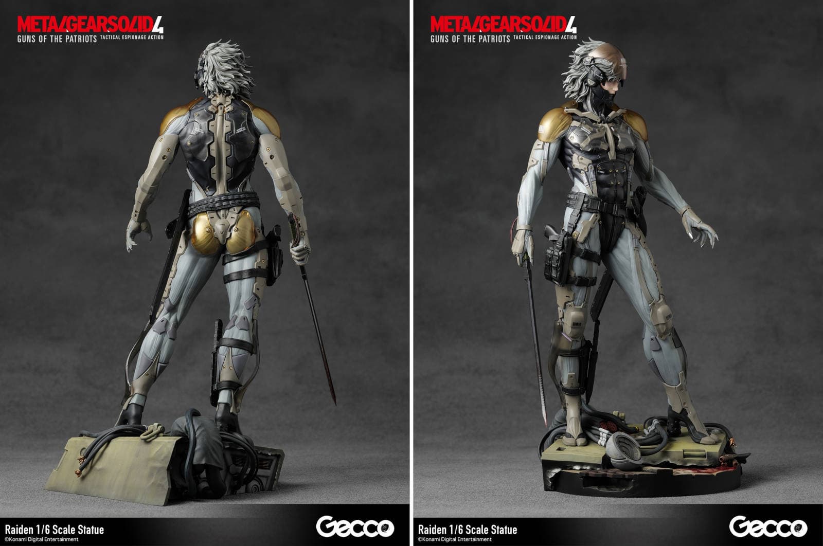 Close-up of Gecco Raiden MGS4 statue