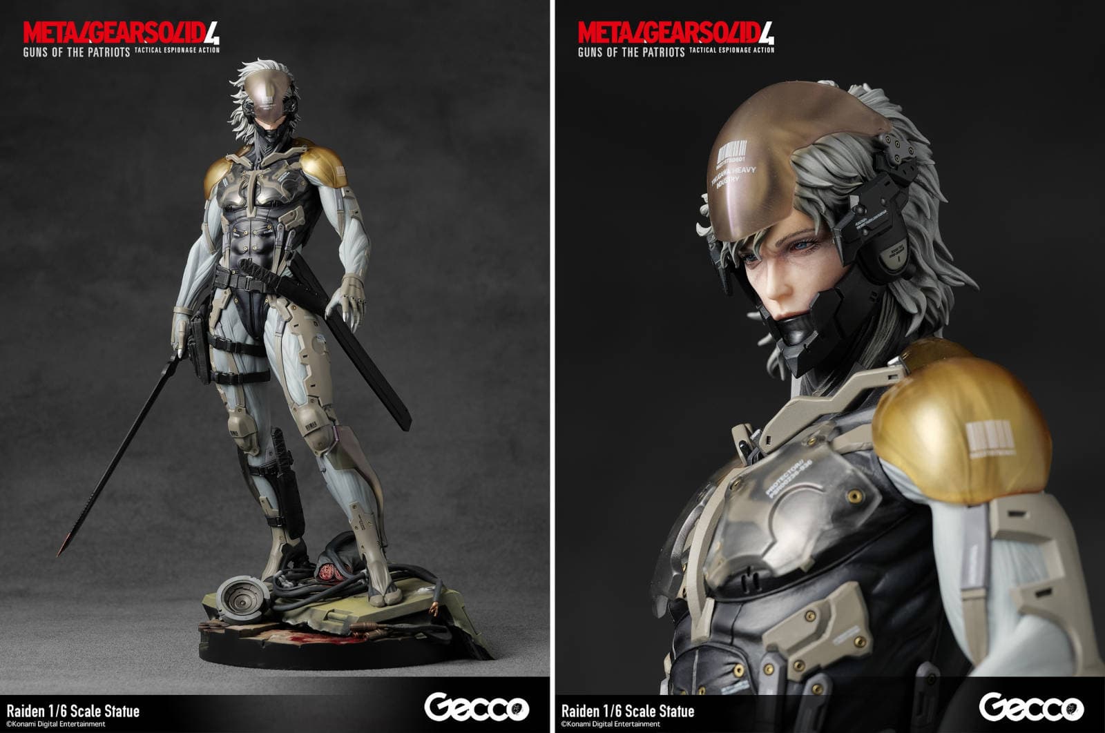 Raiden statue MGS4 details