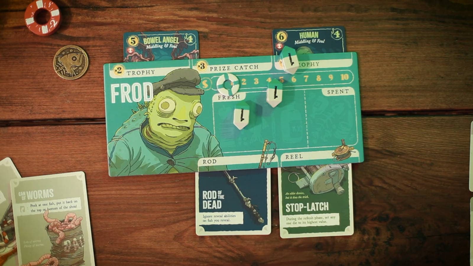 Изображение игровых кубиков и карт Deep Regrets