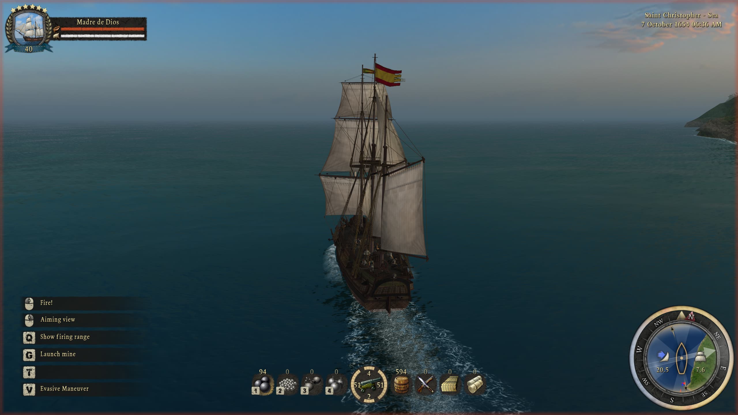 Another variation of the subdued Course Angle display in Caribbean Legend.