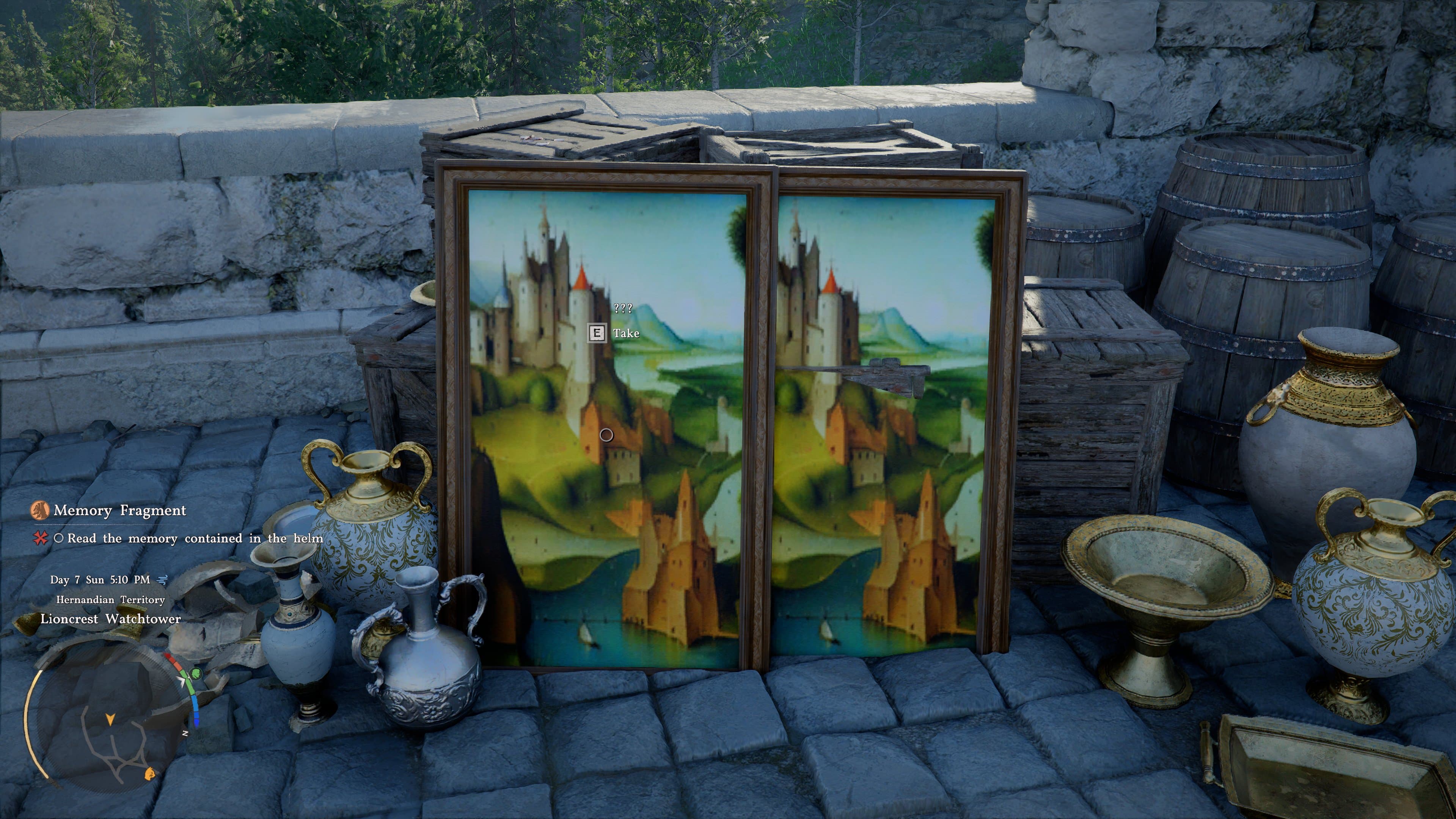 Comparison image showing original AI-generated art in Crimson Desert