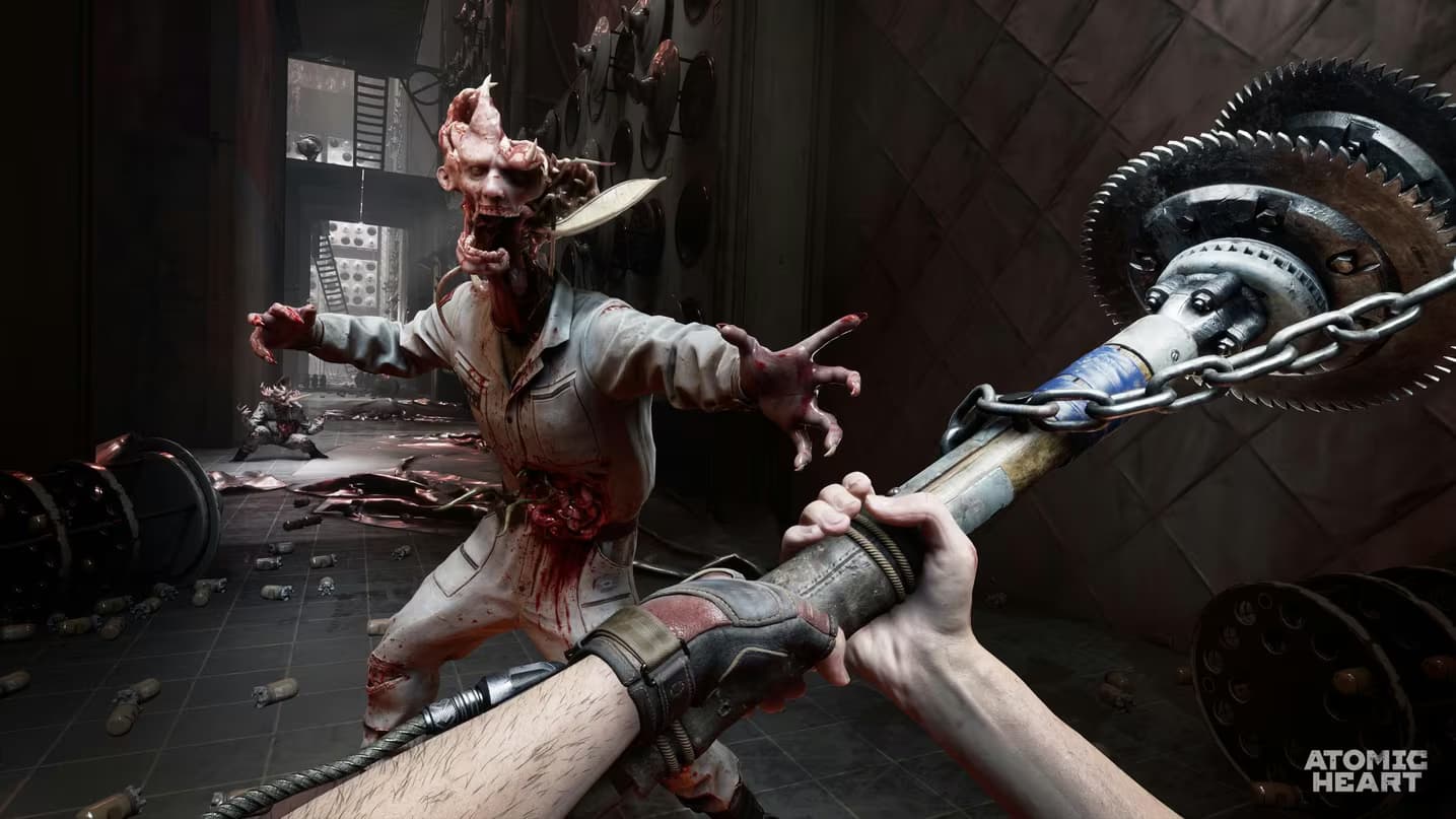 Gameplay screenshot from Atomic Heart: Blood on Crystal