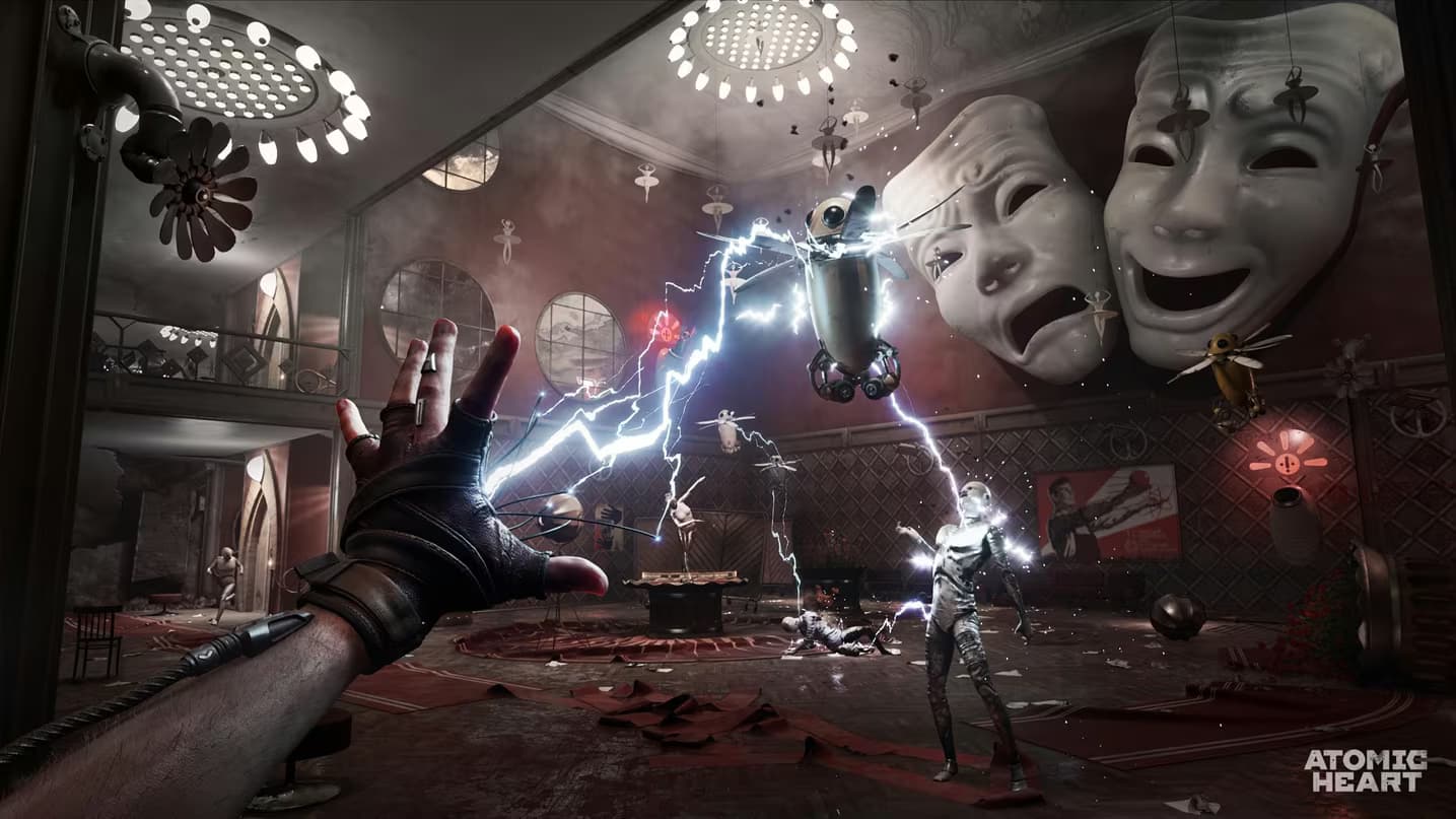 Gameplay screenshot from Atomic Heart: Blood on Crystal