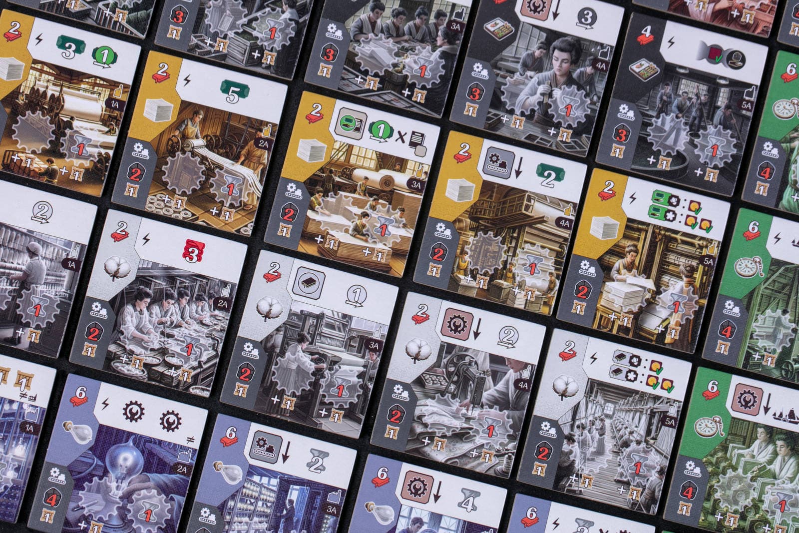 Игровое поле игрока в Nippon. Zaibatsu